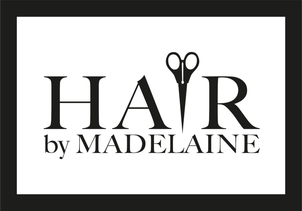 Logo for hair by madelaine